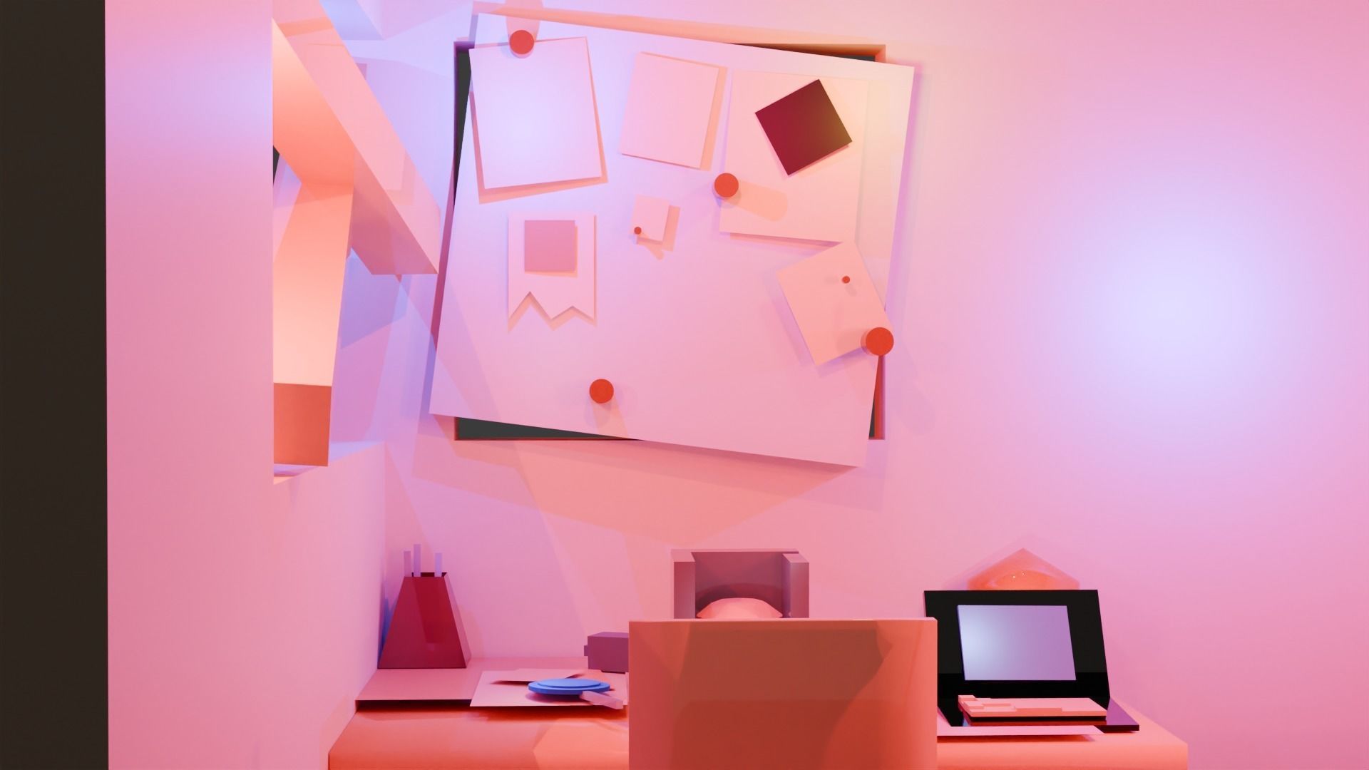 Detective room 3D model_1