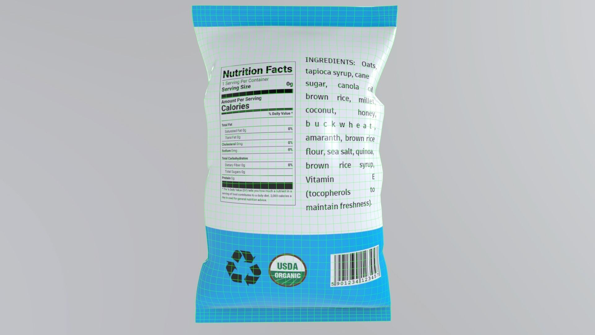 BiscuitSnack Low-poly 3D model_2