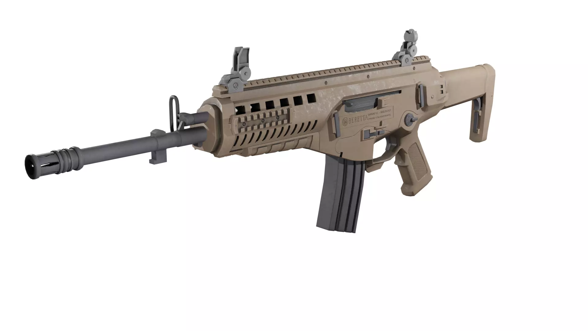 Beretta ARX-160 assault rifle Low-poly 3D model_0