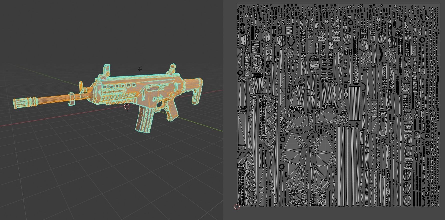 Beretta ARX-160 assault rifle Low-poly 3D model_6
