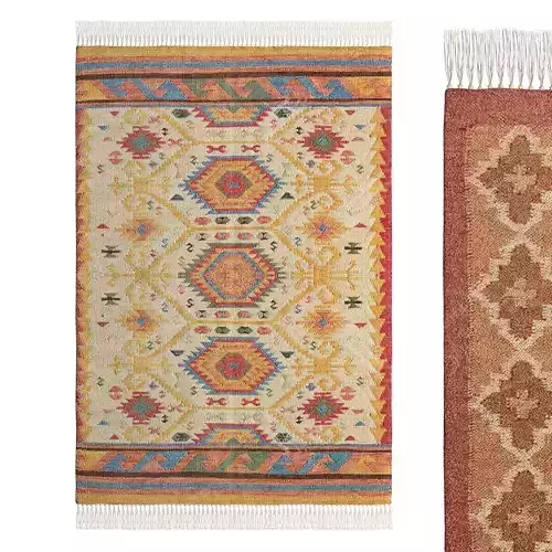 Handmade Area Kilim Rug by Urban Outfitters