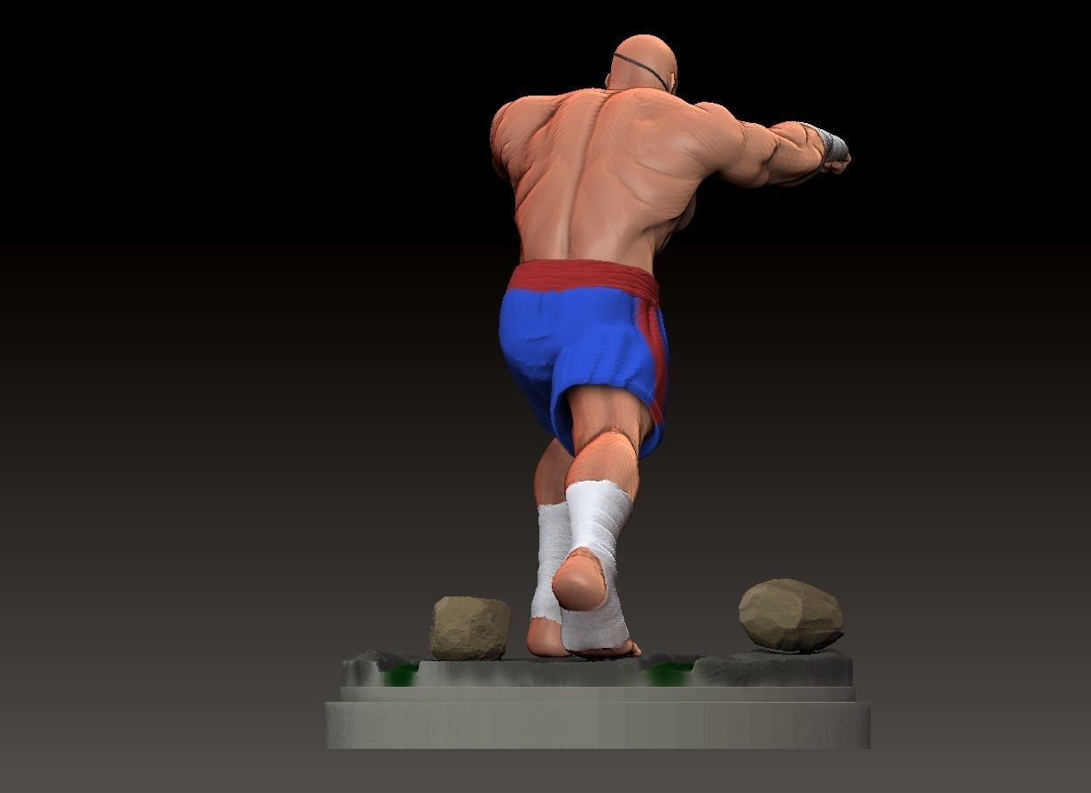Sagat miniature from Street Fighter Saga 3D print model_5
