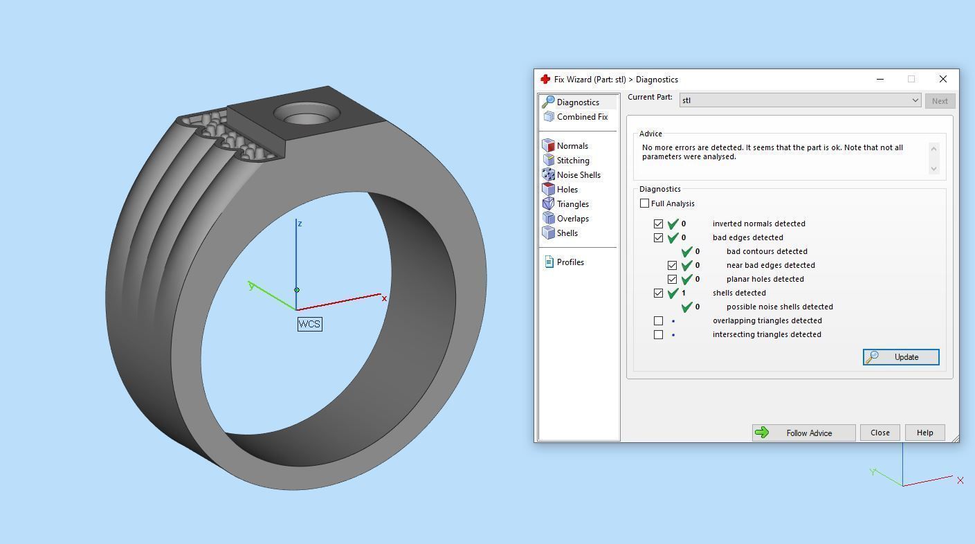 Mens Gold Ring 3D print model_3