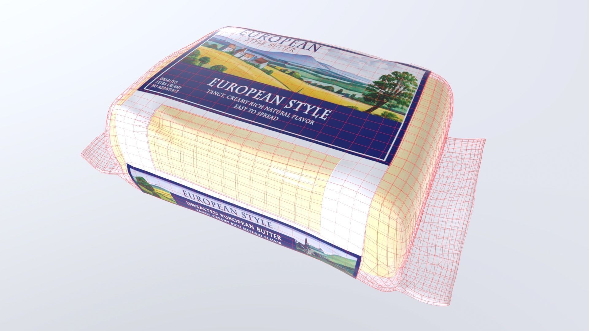 EuropeanStyleButter Low-poly 3D model_8