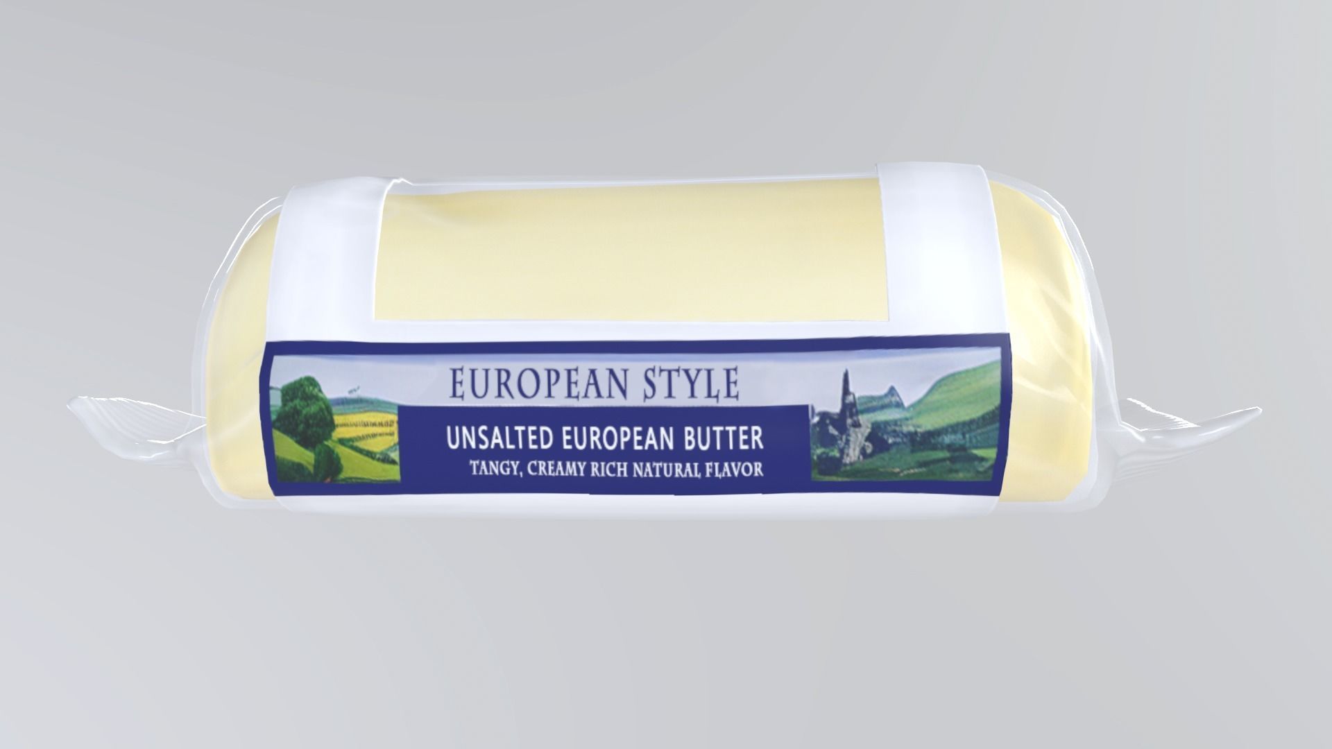 EuropeanStyleButter Low-poly 3D model_4