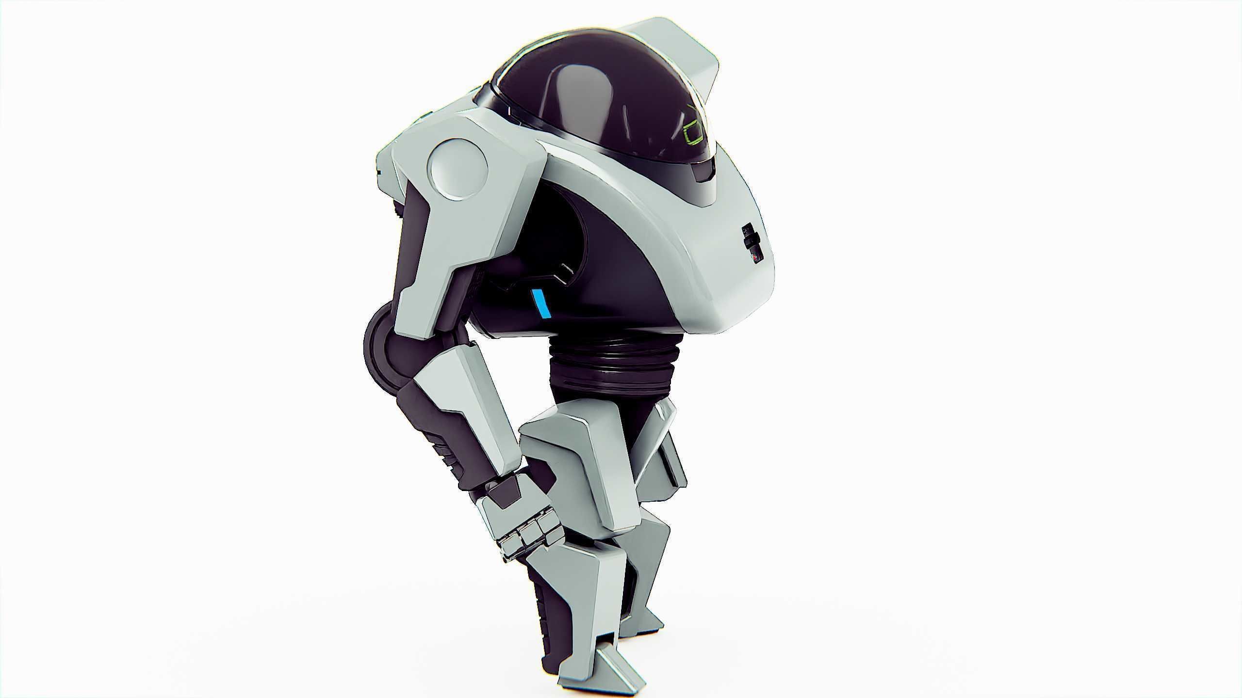 UTILITY BOT AMSTRON Rigged for Unreal Engine - Unity - MIXAMO  3D model_18