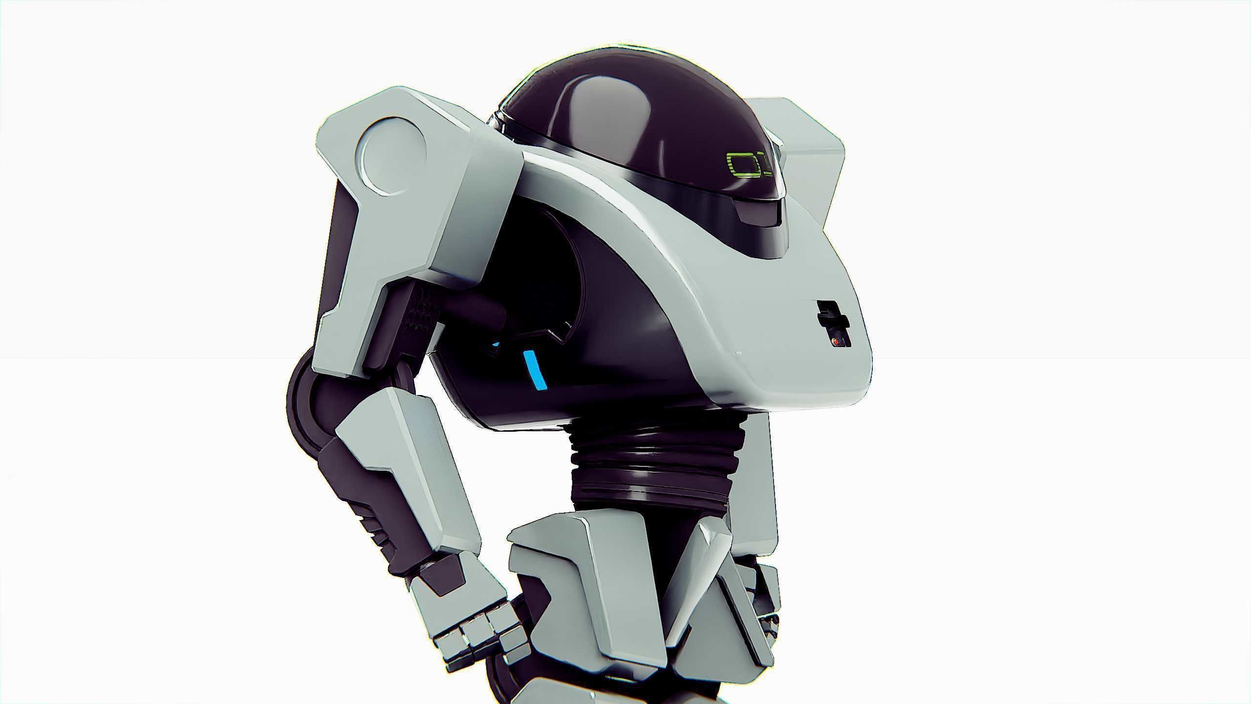 UTILITY BOT AMSTRON Rigged for Unreal Engine - Unity - MIXAMO  3D model_26