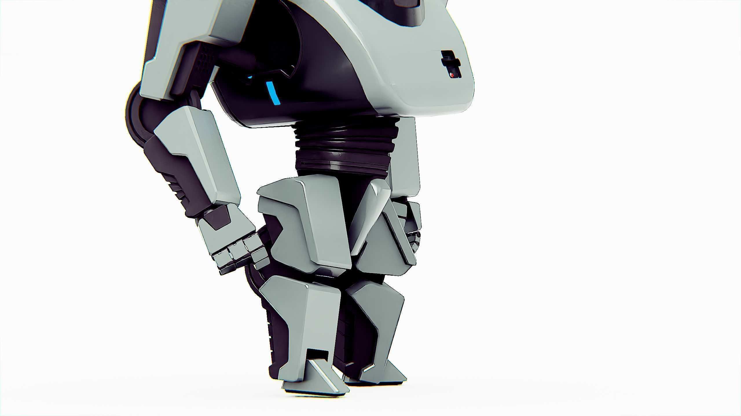 UTILITY BOT AMSTRON Rigged for Unreal Engine - Unity - MIXAMO  3D model_27