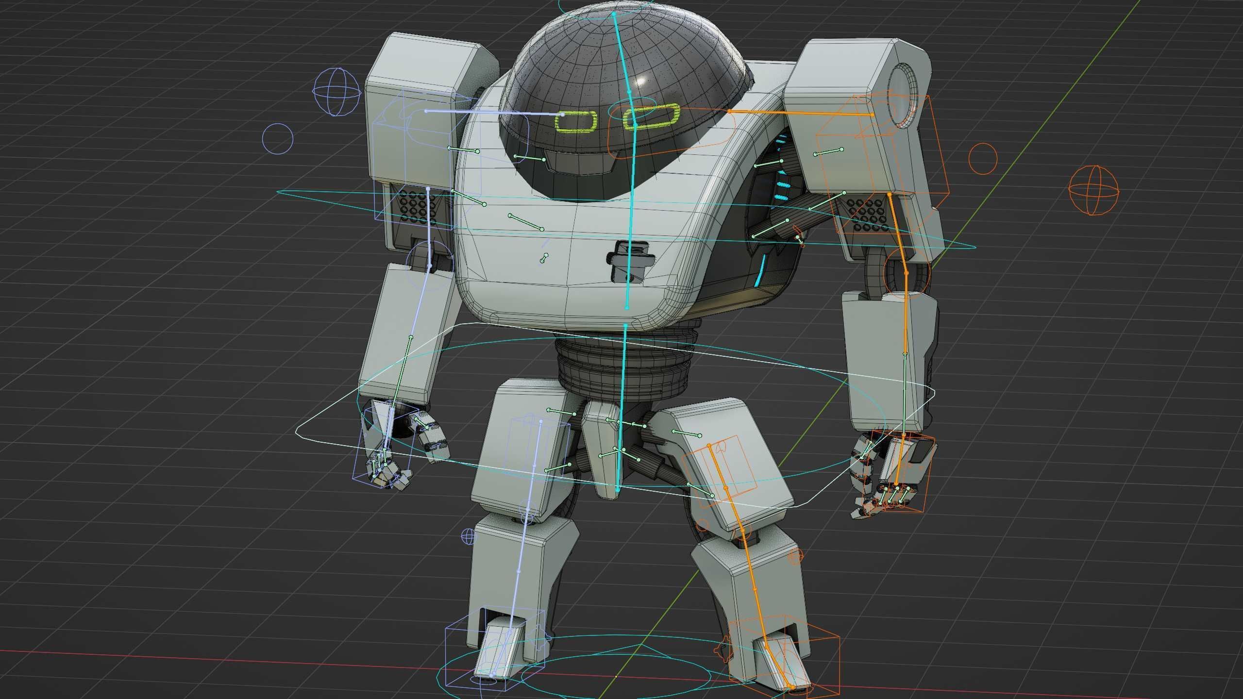 UTILITY BOT AMSTRON Rigged for Unreal Engine - Unity - MIXAMO  3D model_37