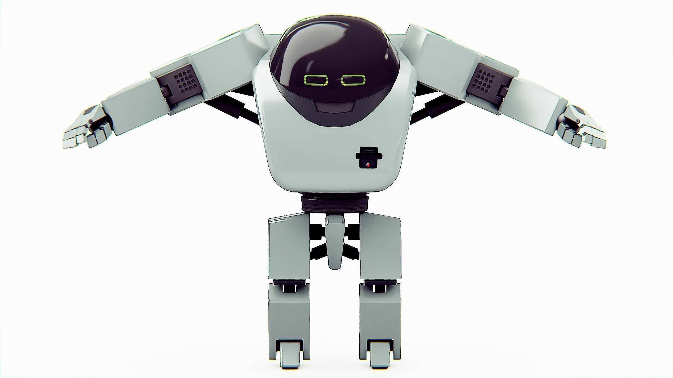 UTILITY BOT AMSTRON Rigged for Unreal Engine - Unity - MIXAMO  3D model_30