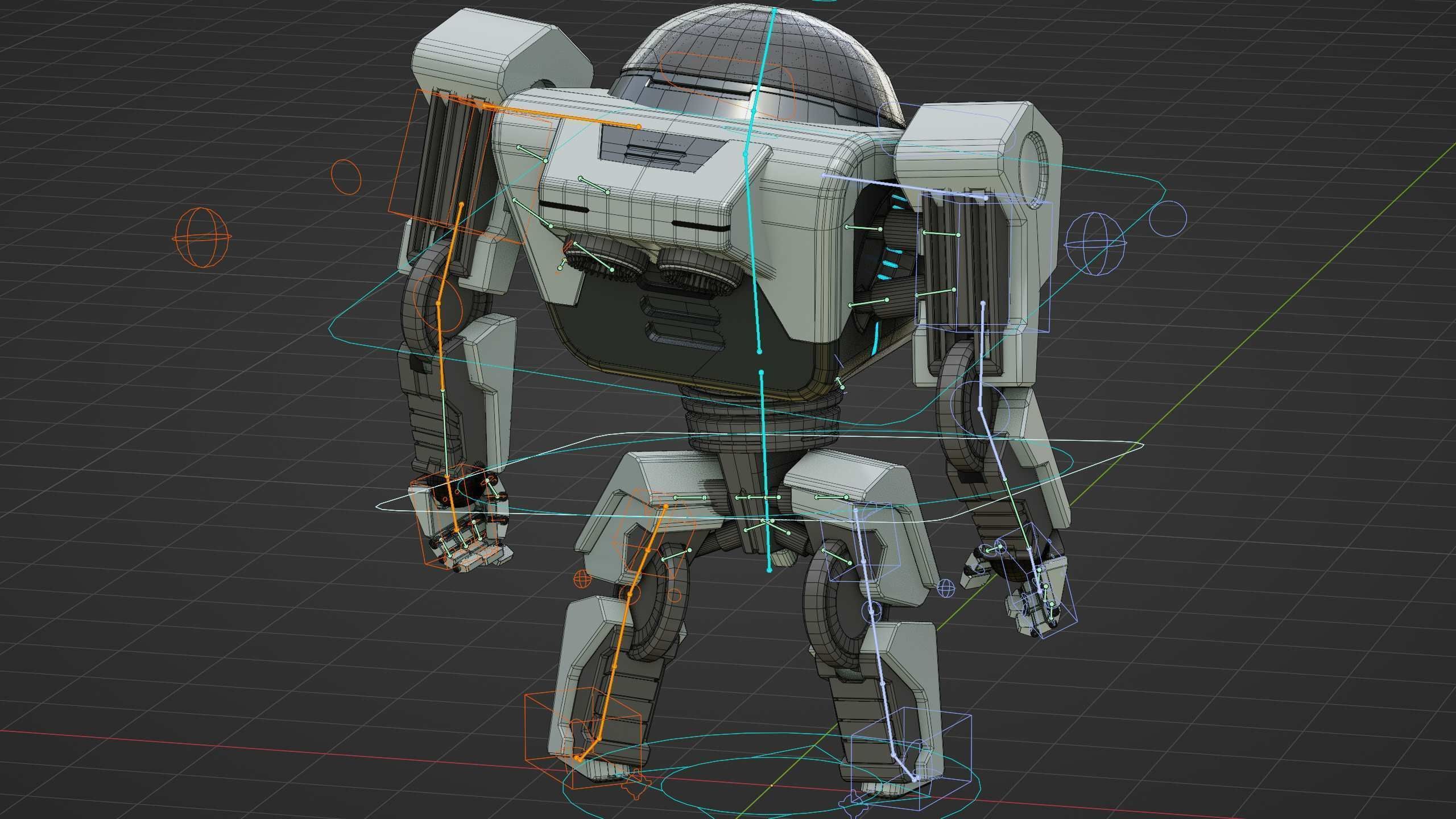 UTILITY BOT AMSTRON Rigged for Unreal Engine - Unity - MIXAMO  3D model_38