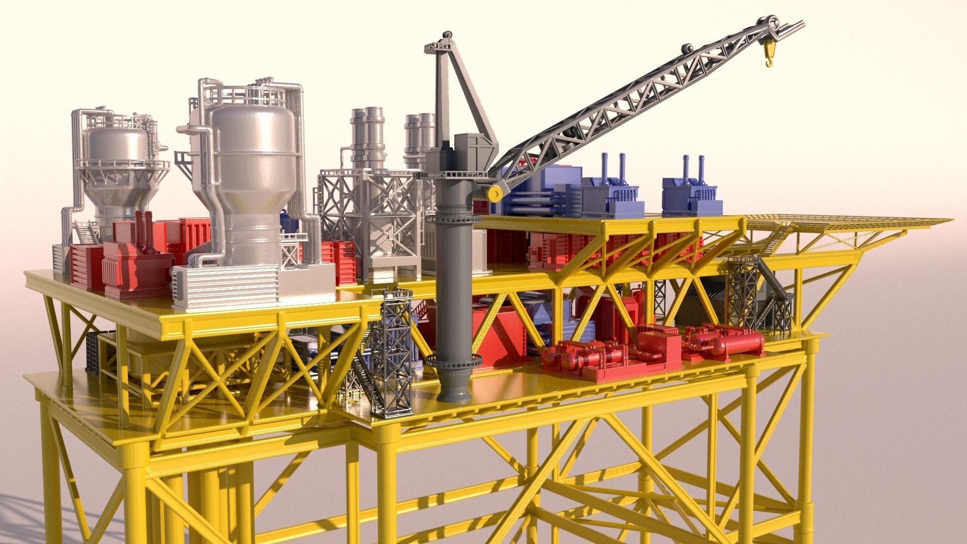 OilRig for 3Dprint 3D print model_4