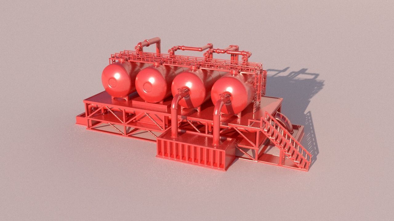 OilRig for 3Dprint 3D print model_10