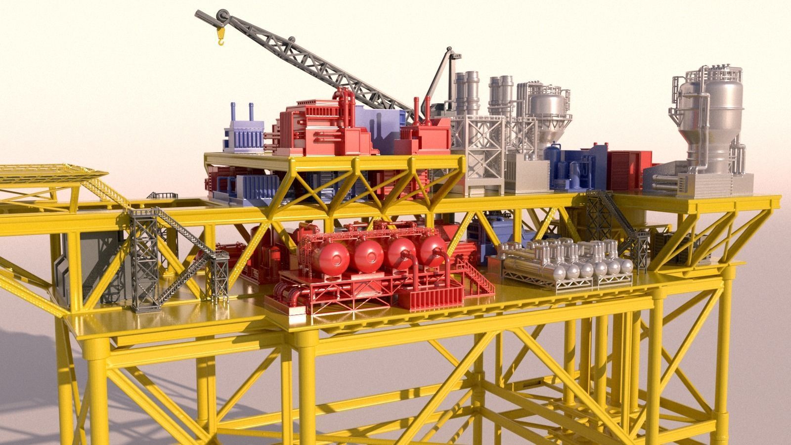 OilRig for 3Dprint 3D print model_3