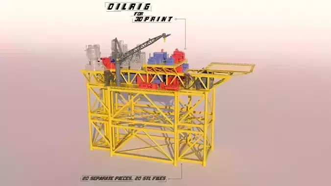 OilRig for 3Dprint