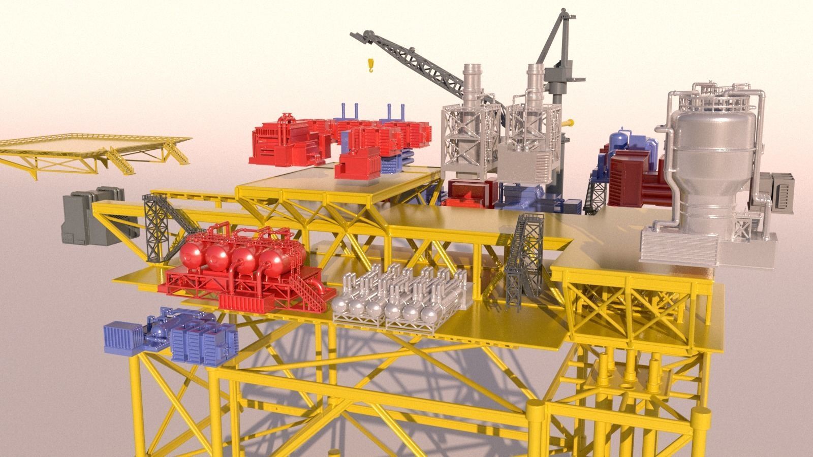 OilRig for 3Dprint 3D print model_17
