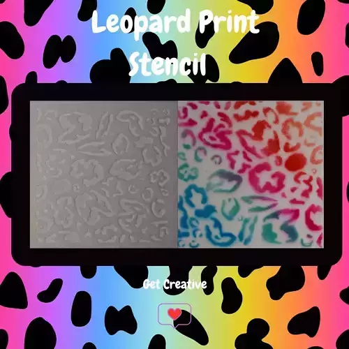 Leopard Print Stencil