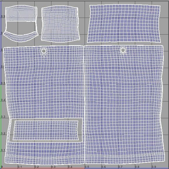 DriedSquidSnacks Low-poly 3D model_5