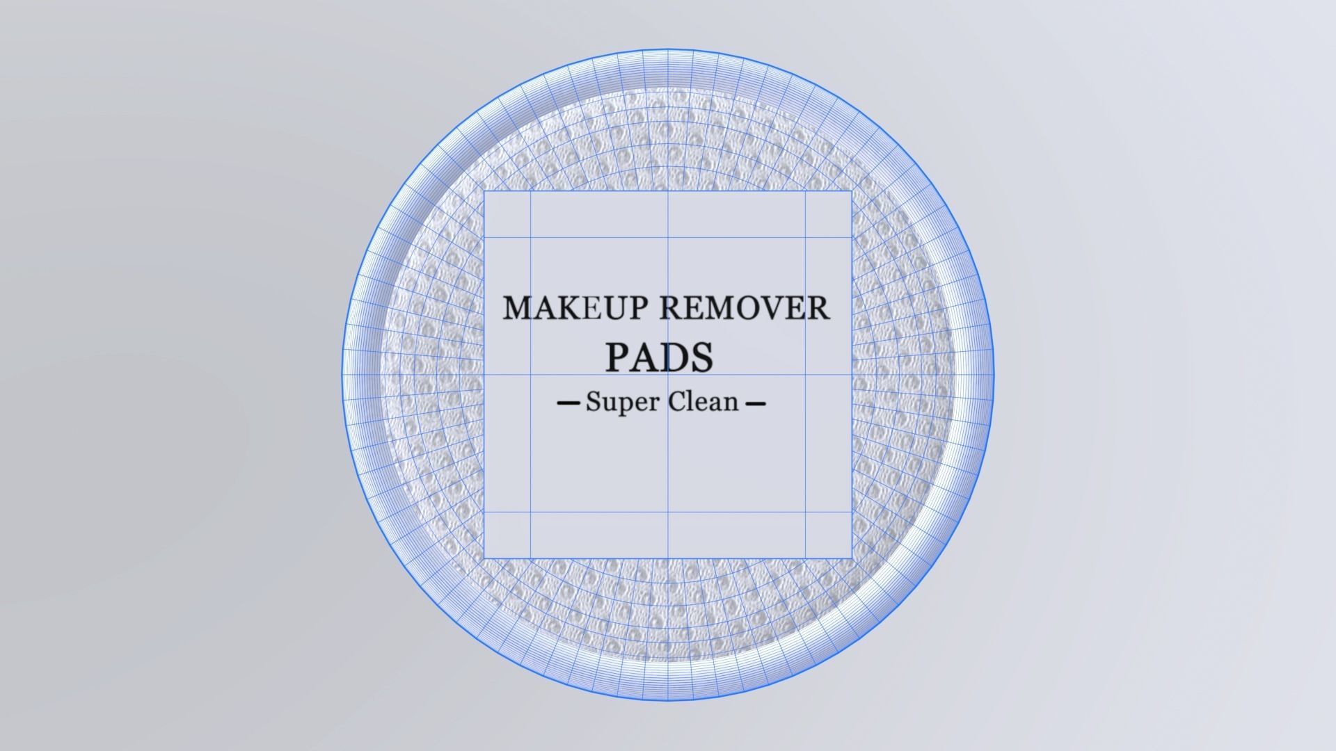 MakeupRemoverPads Low-poly 3D model_9