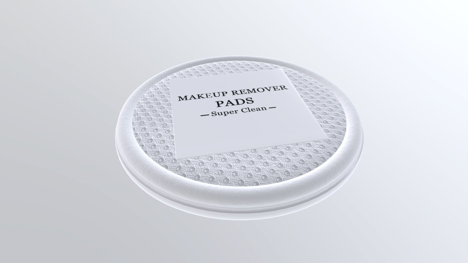 MakeupRemoverPads Low-poly 3D model_4