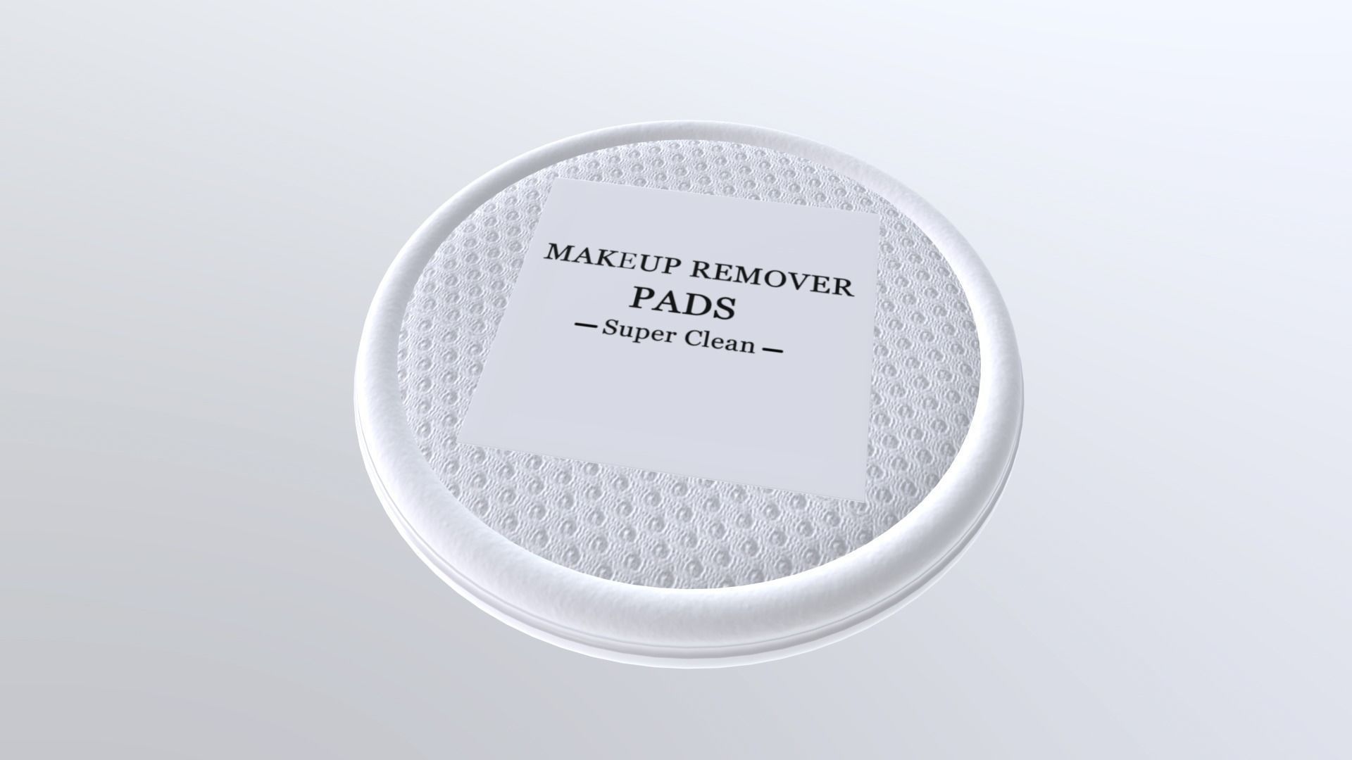 MakeupRemoverPads Low-poly 3D model_6