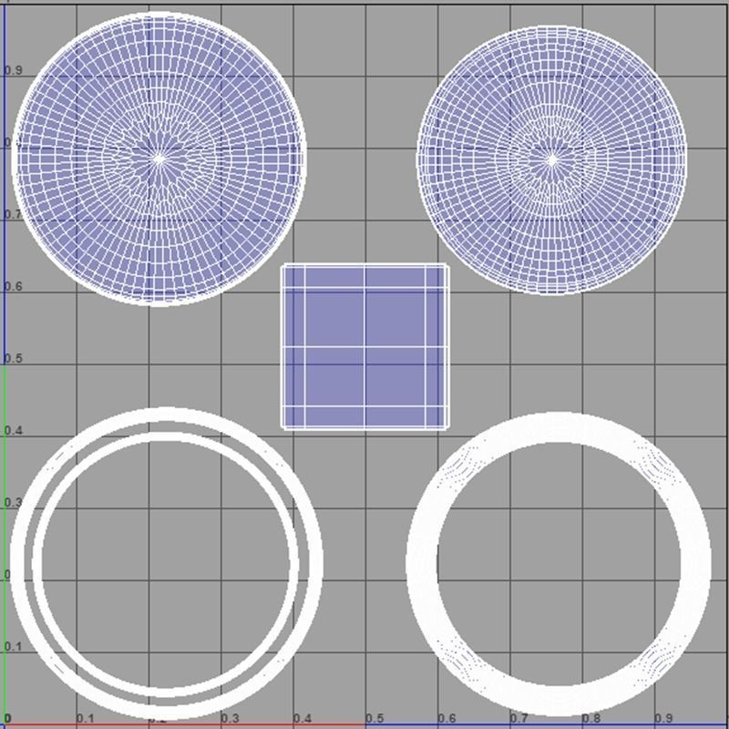 MakeupRemoverPads Low-poly 3D model_7