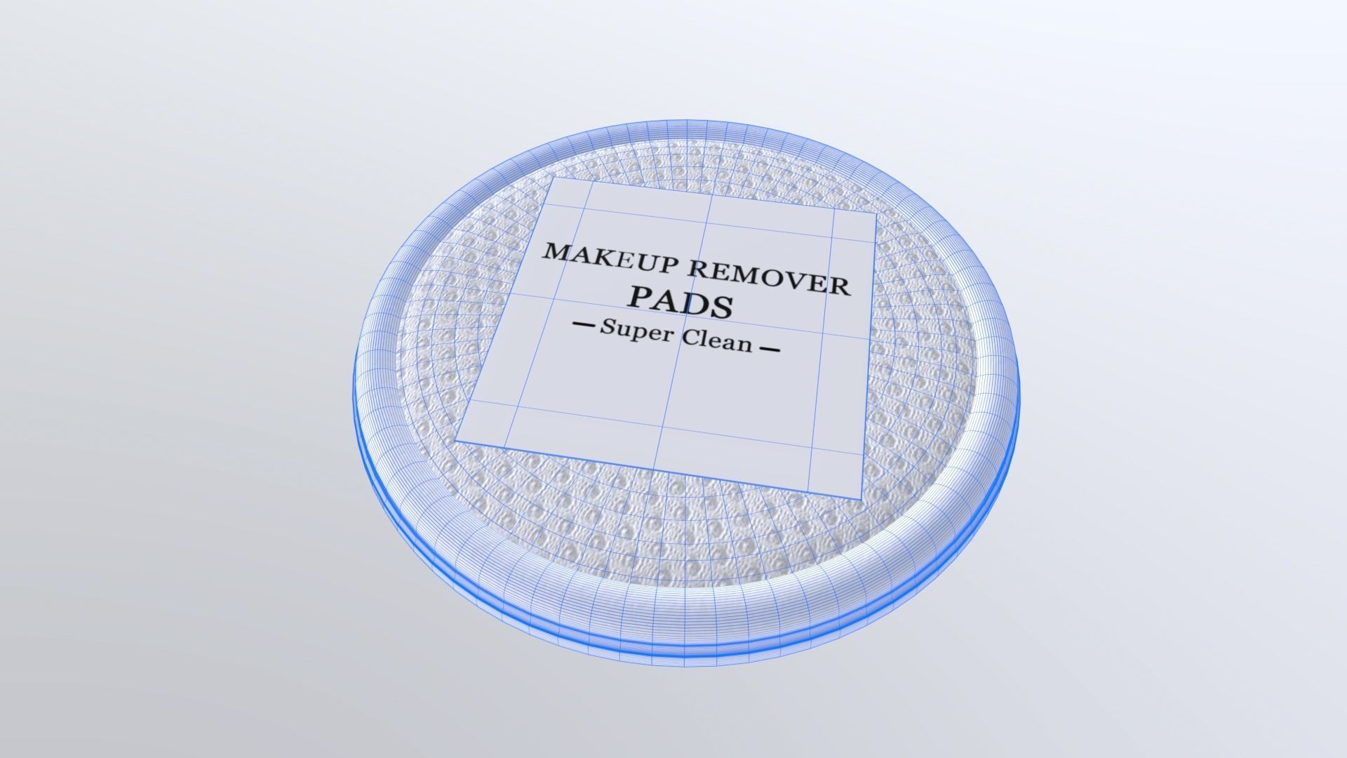 MakeupRemoverPads Low-poly 3D model_8