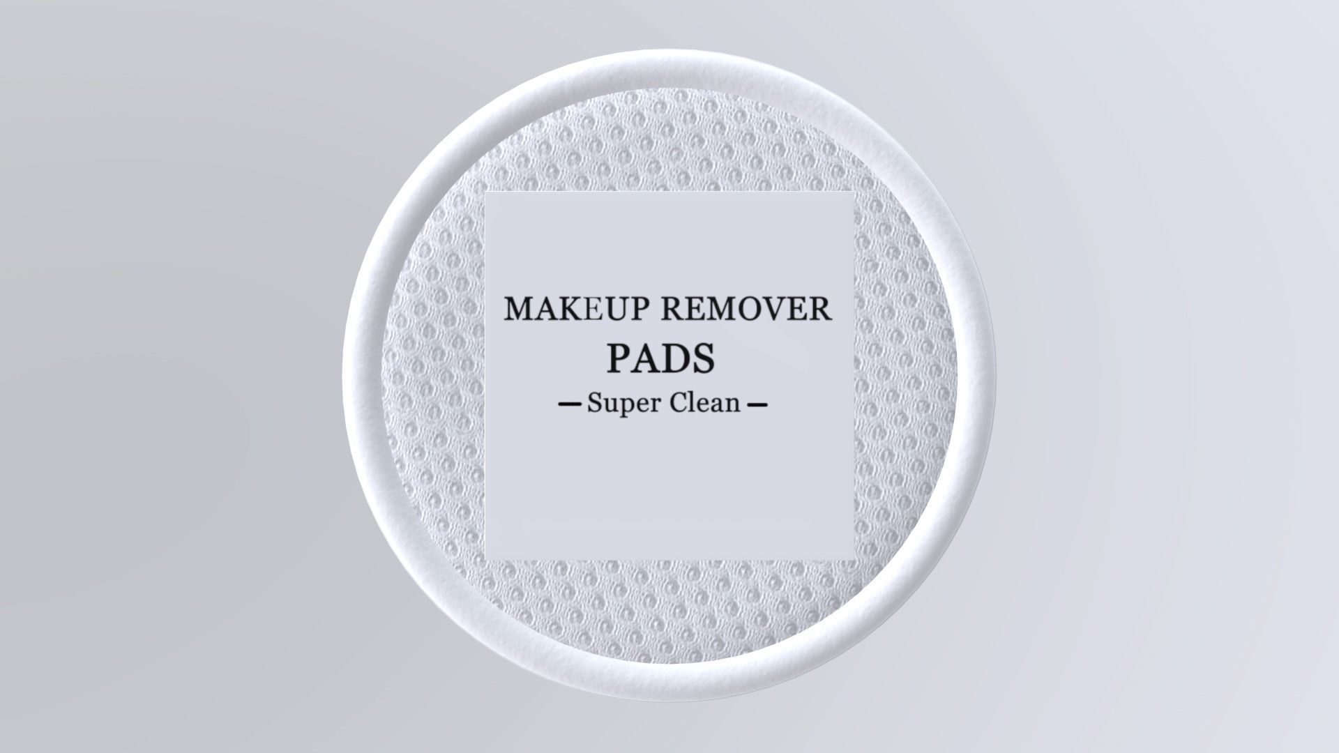 MakeupRemoverPads Low-poly 3D model_2
