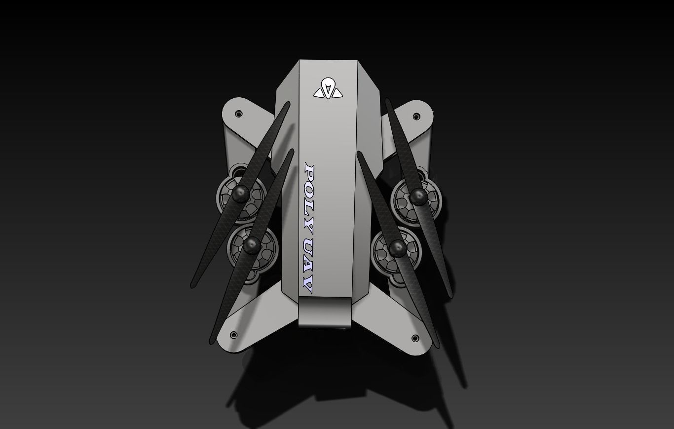 Drone M3T Low-poly 3D model_1