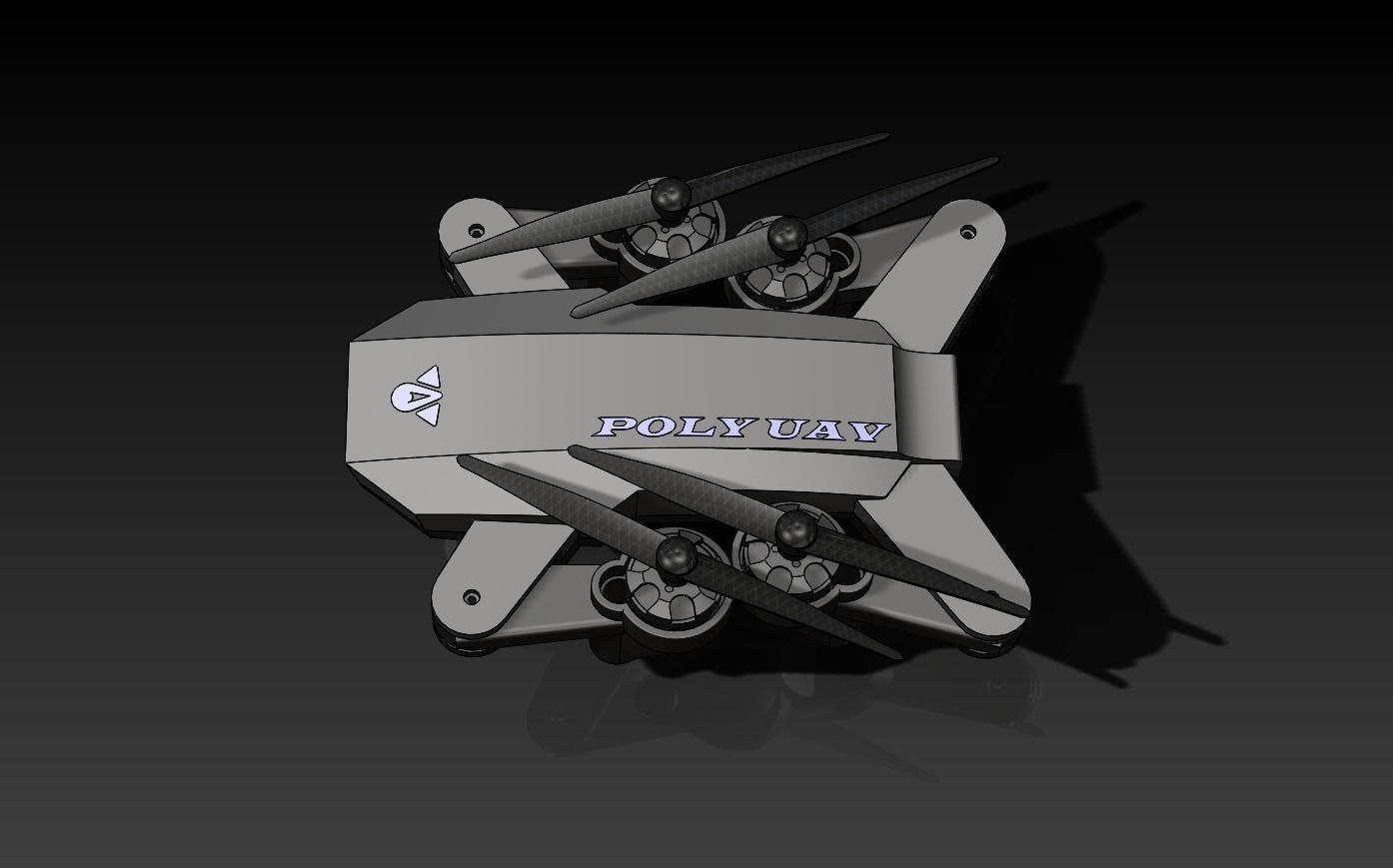 Drone M3T Low-poly 3D model_3