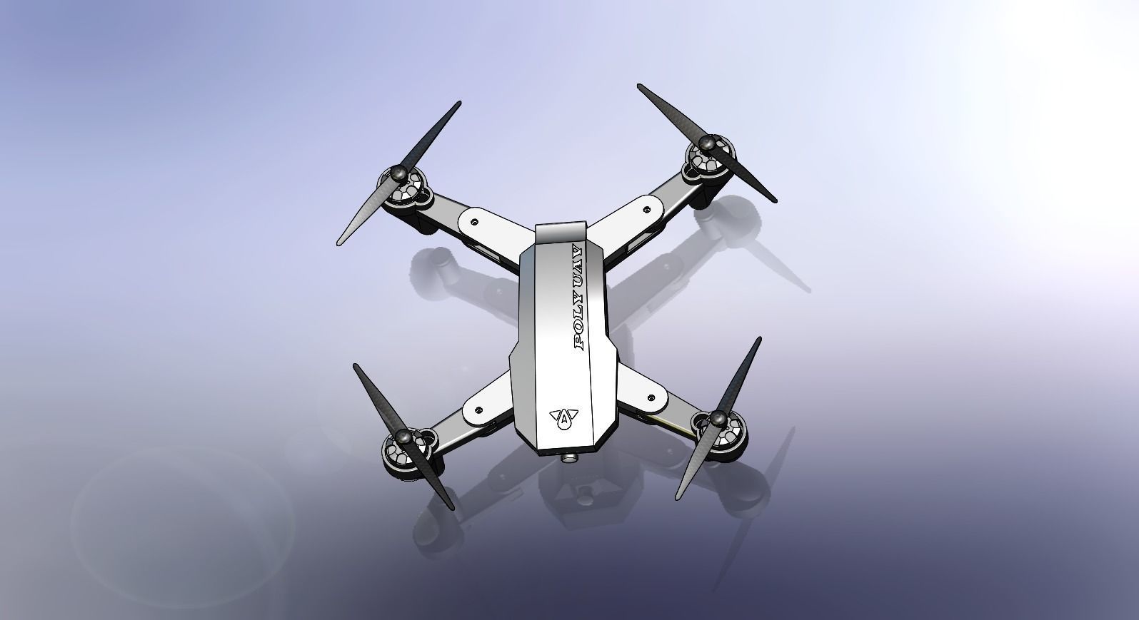Drone M3T Low-poly 3D model_8