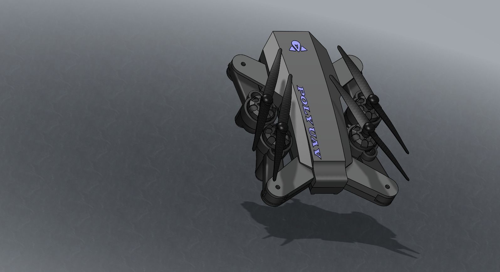 Drone M3T Low-poly 3D model_2