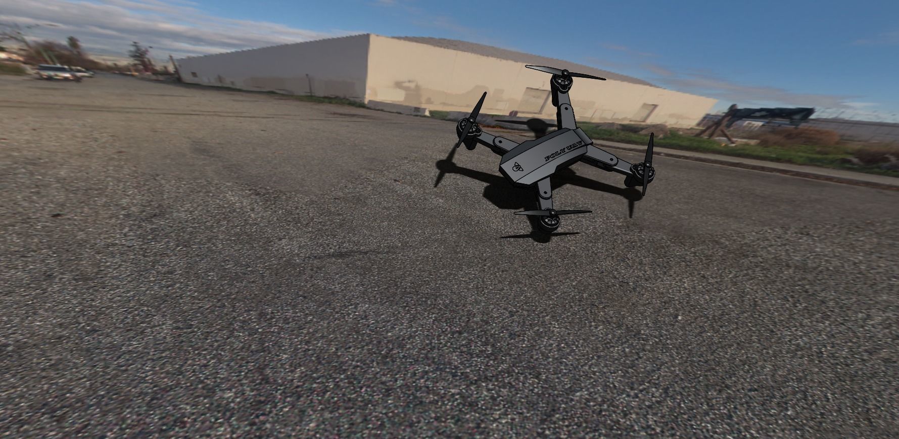 Drone M3T Low-poly 3D model_12