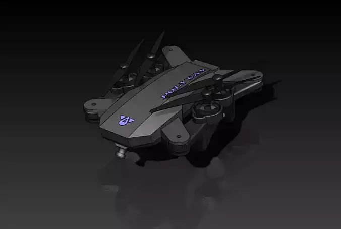 Drone M3T Low-poly 3D model