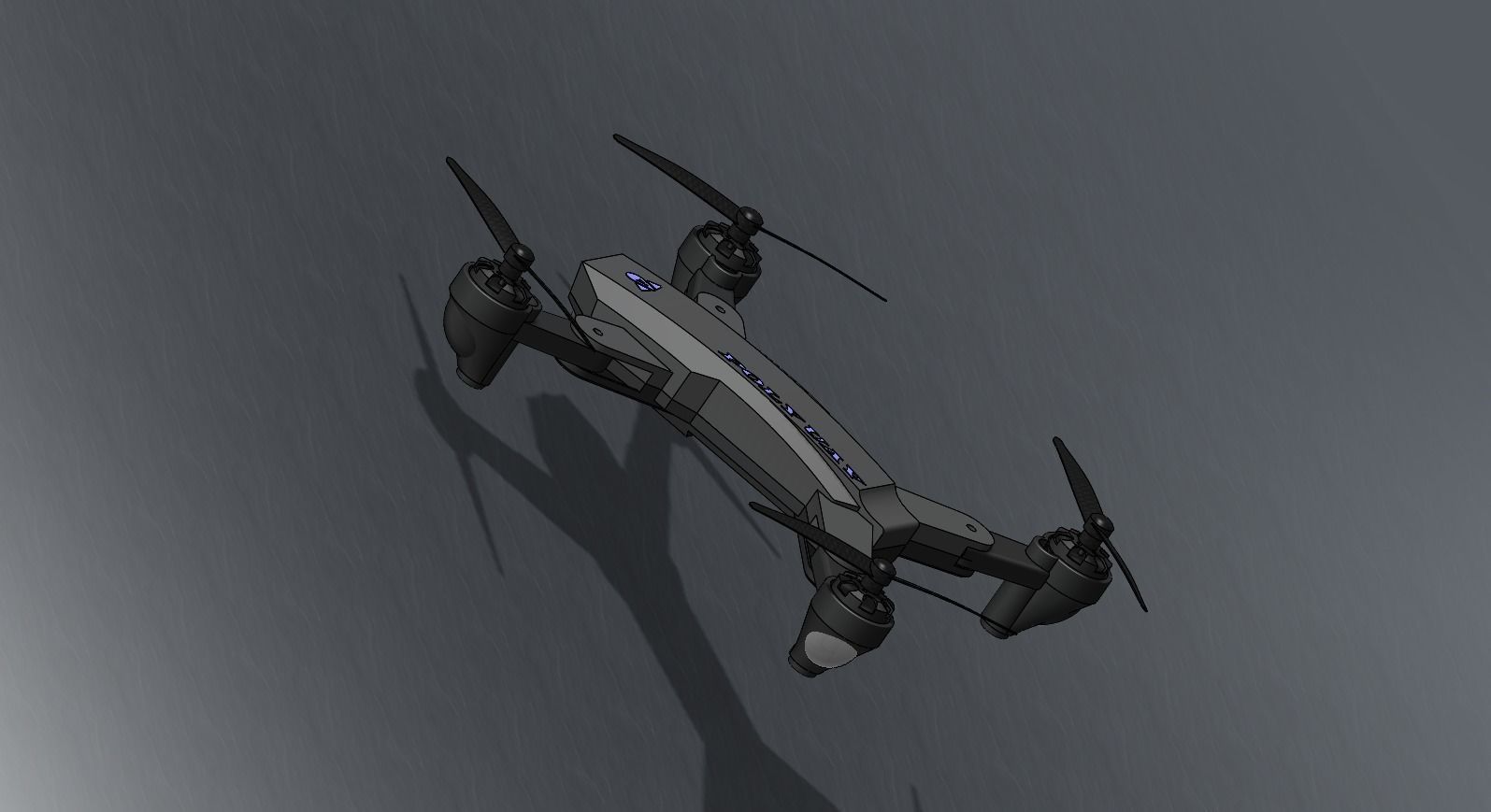 Drone M3T Low-poly 3D model_11