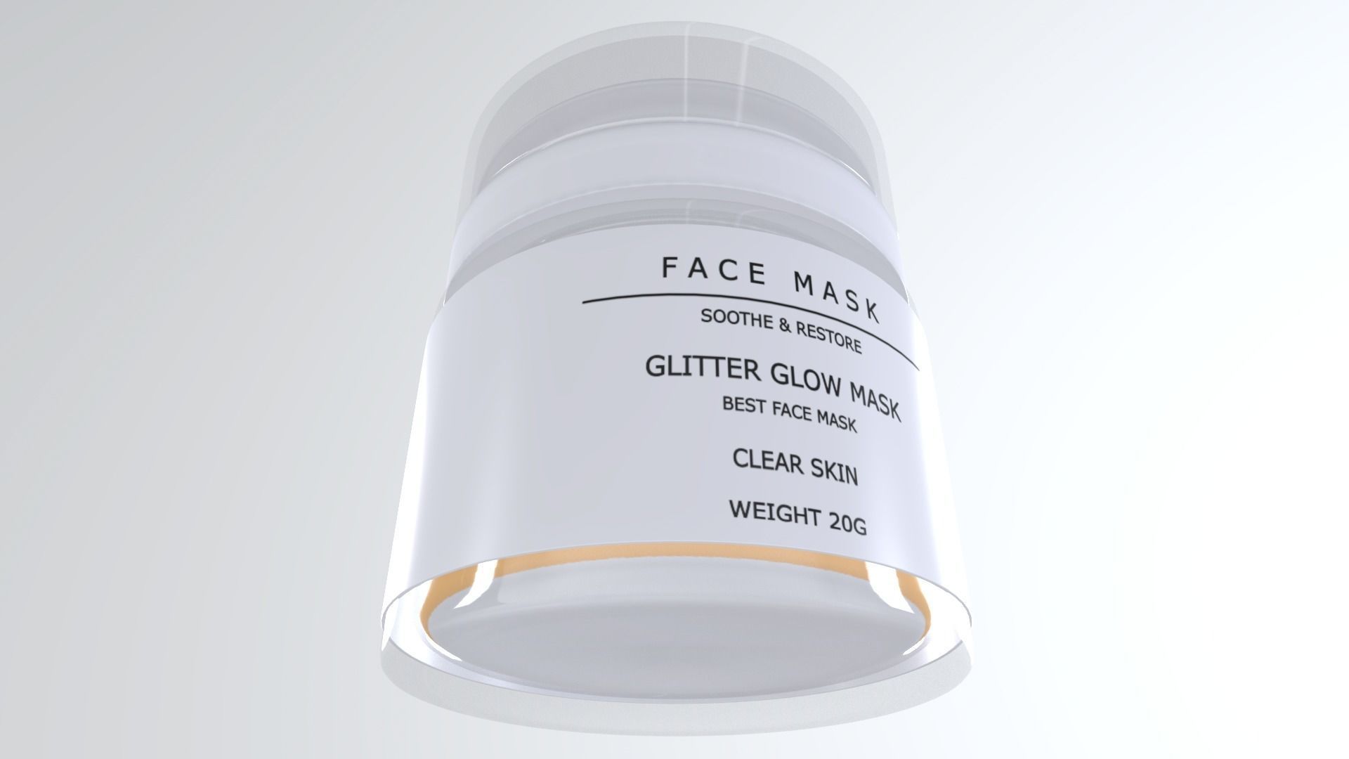 FaceMask Low-poly 3D model_6