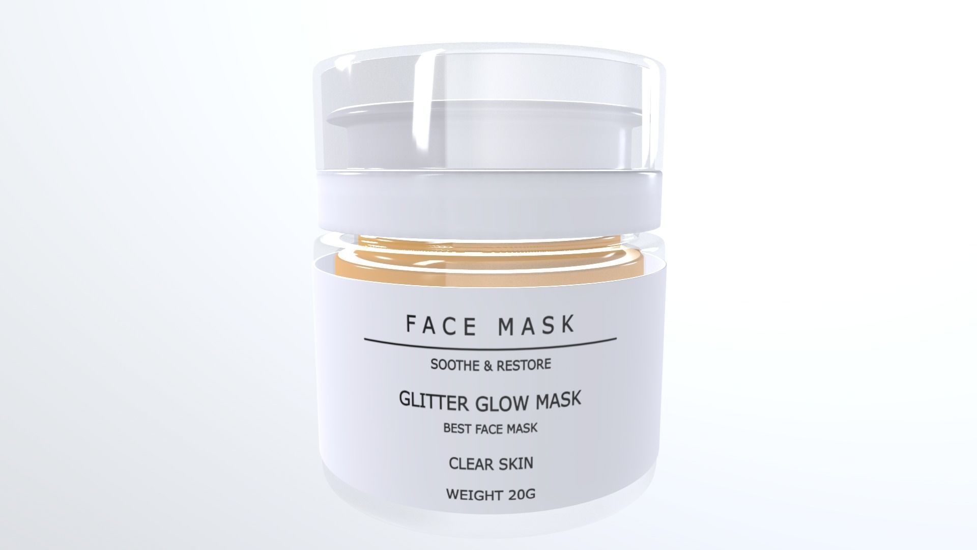 FaceMask Low-poly 3D model_2