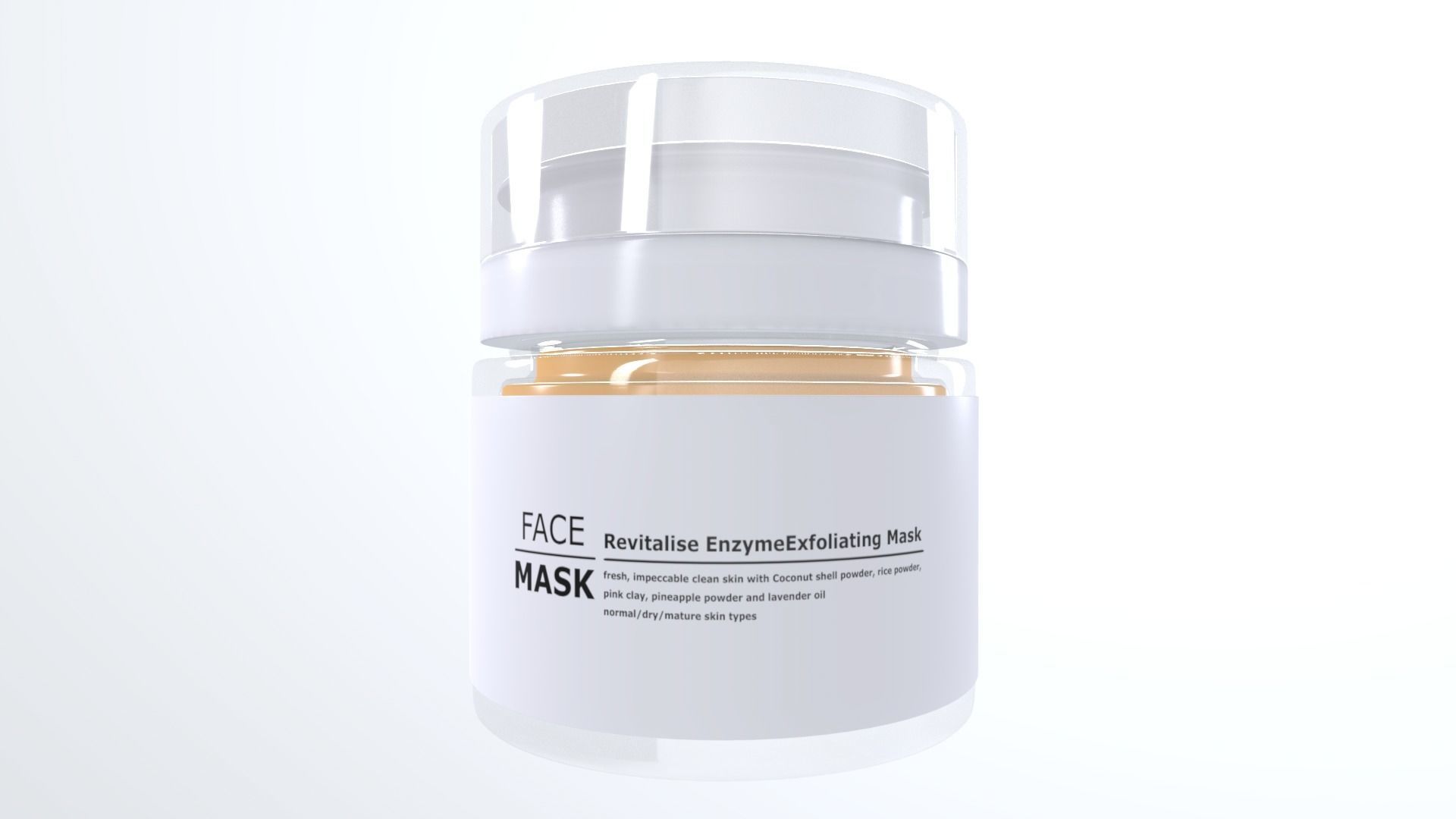 FaceMask Low-poly 3D model_4