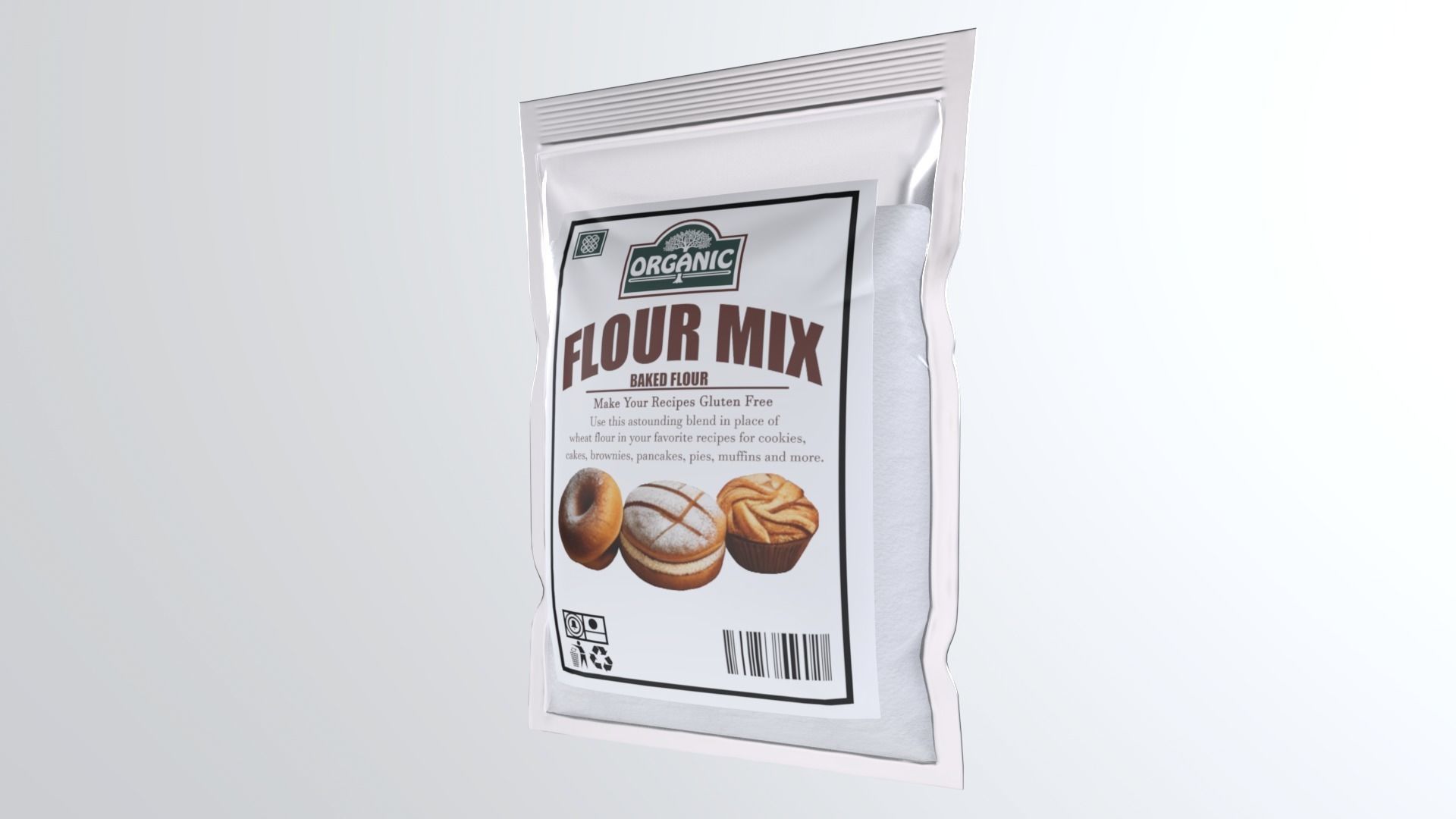 FlourMix Low-poly 3D model_2