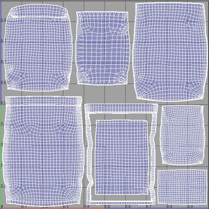 FlourMix Low-poly 3D model_7