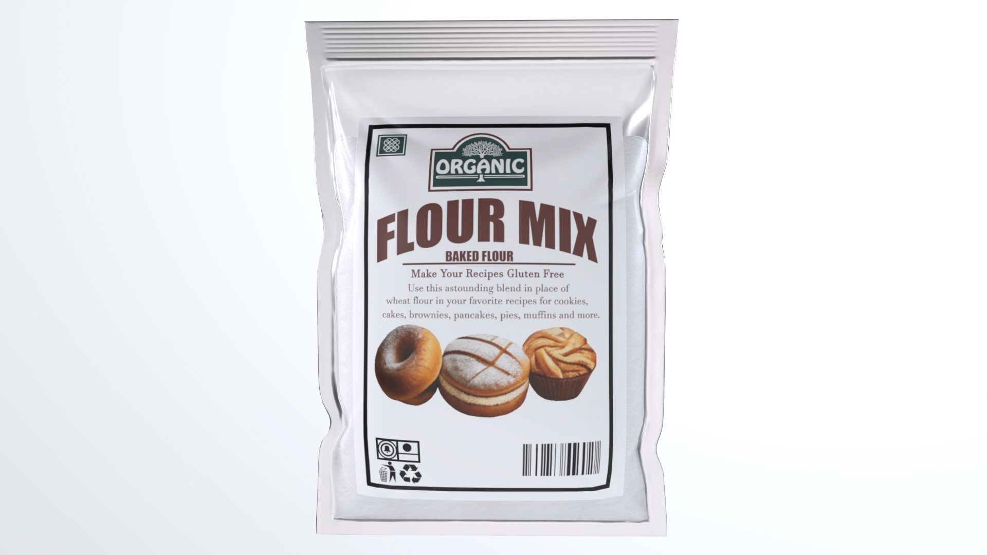 FlourMix Low-poly 3D model_3