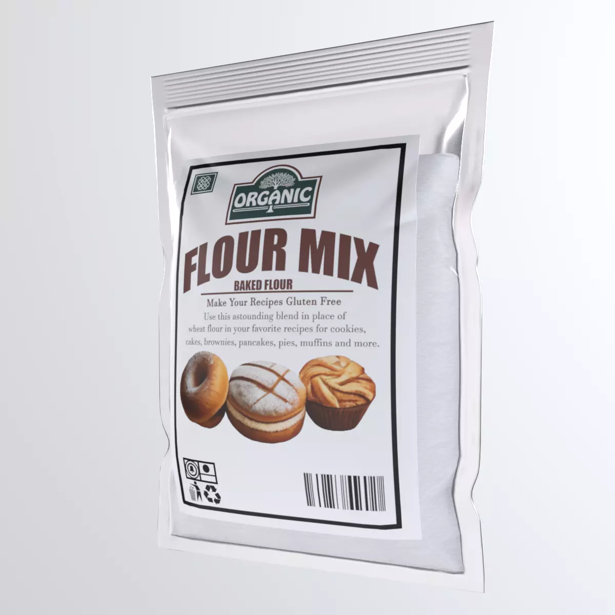 FlourMix Low-poly 3D model_0