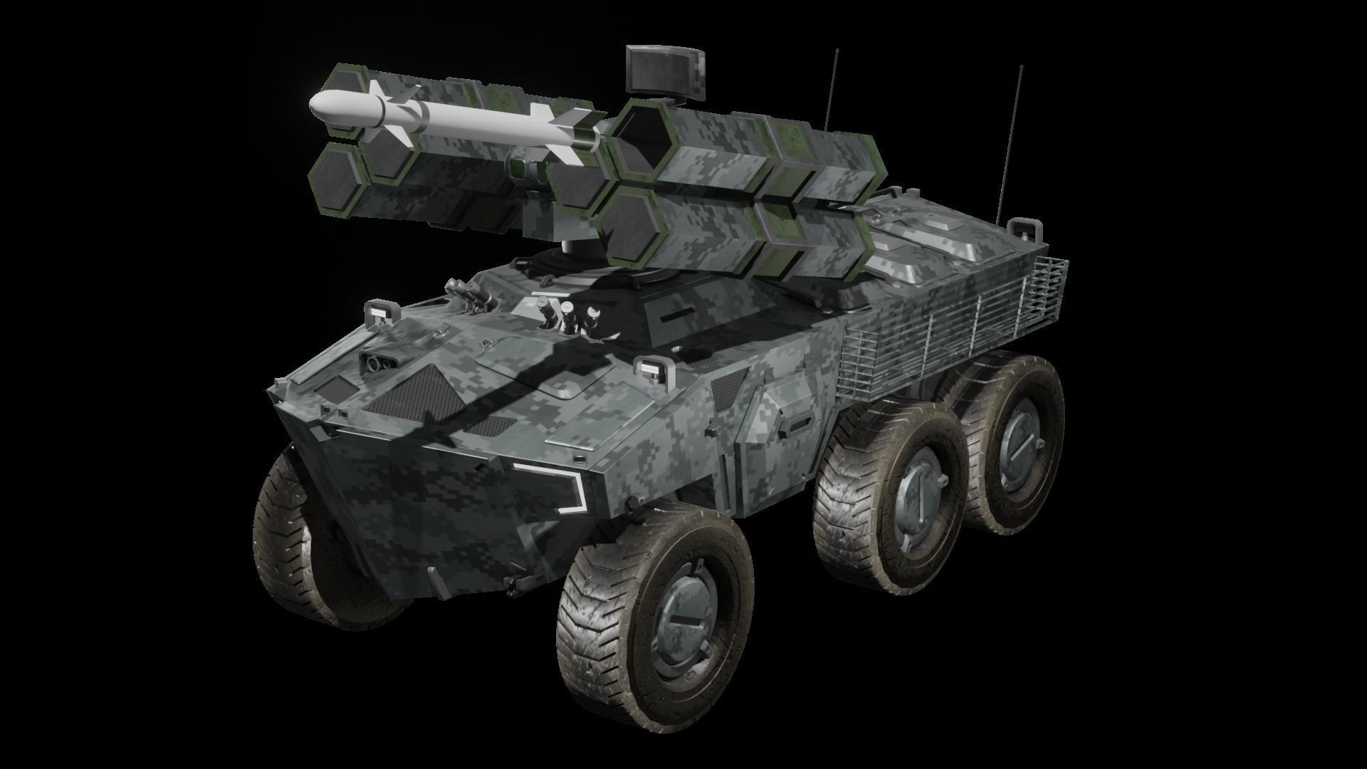 Sci-fi APC Collection 3D model_22