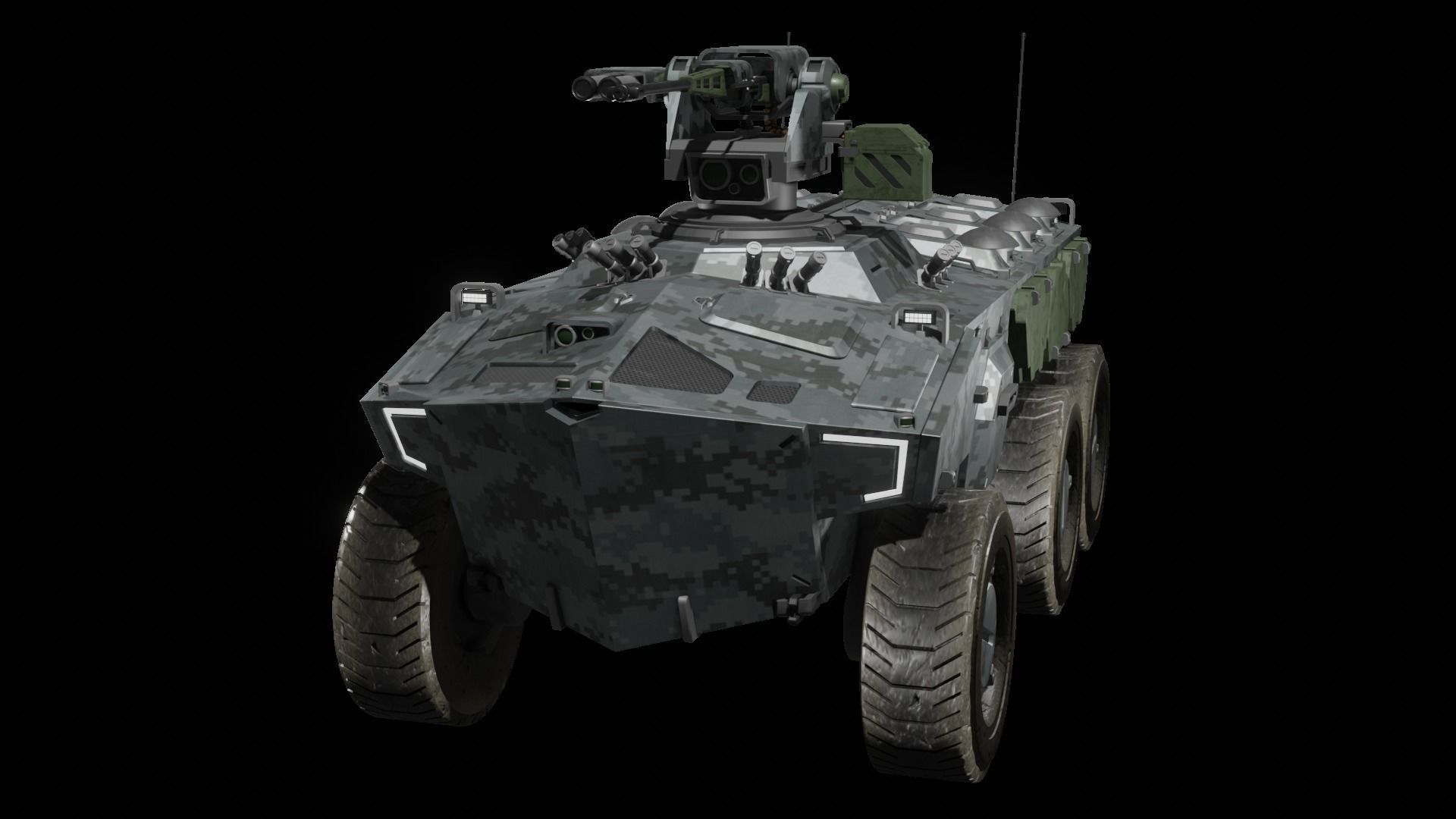 Sci-fi APC Collection 3D model_11