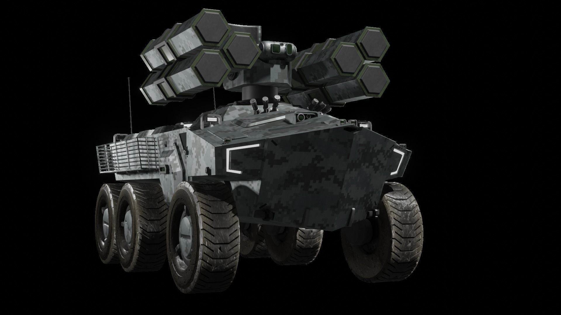 Sci-fi APC Collection 3D model_13