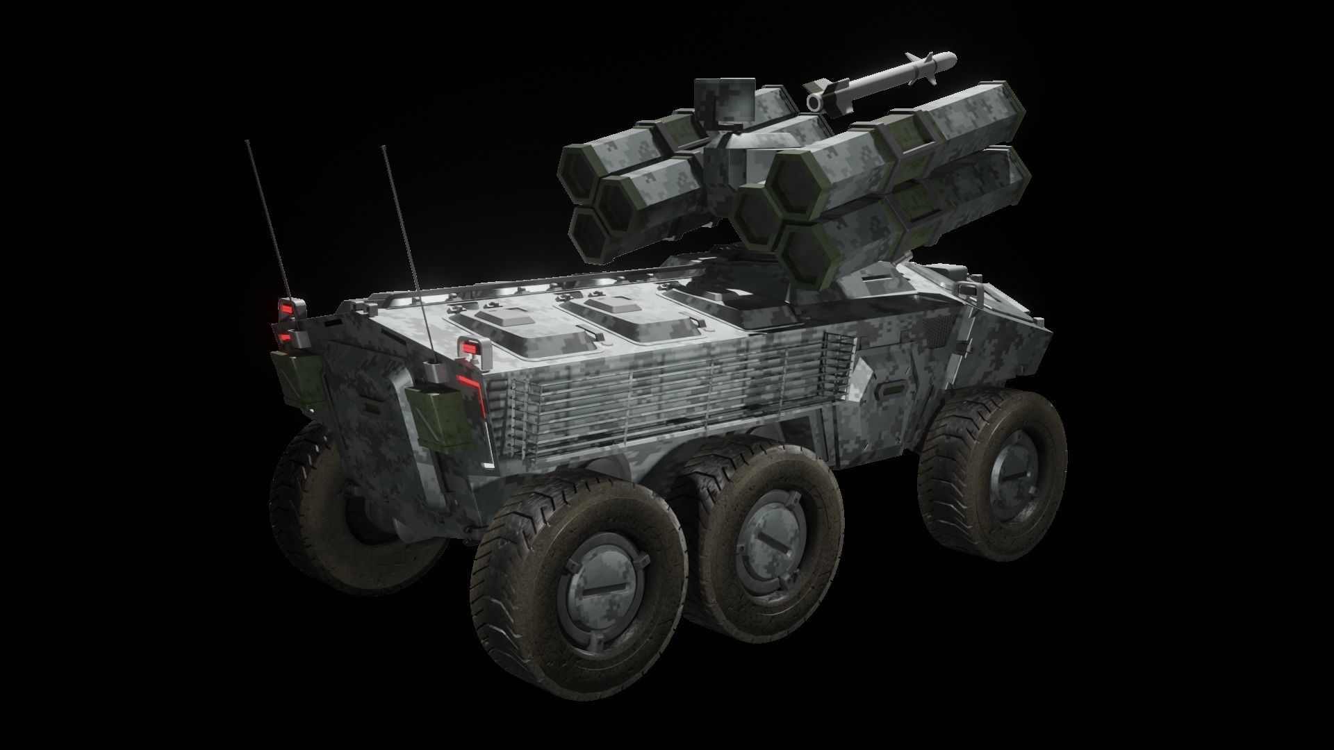 Sci-fi APC Collection 3D model_21