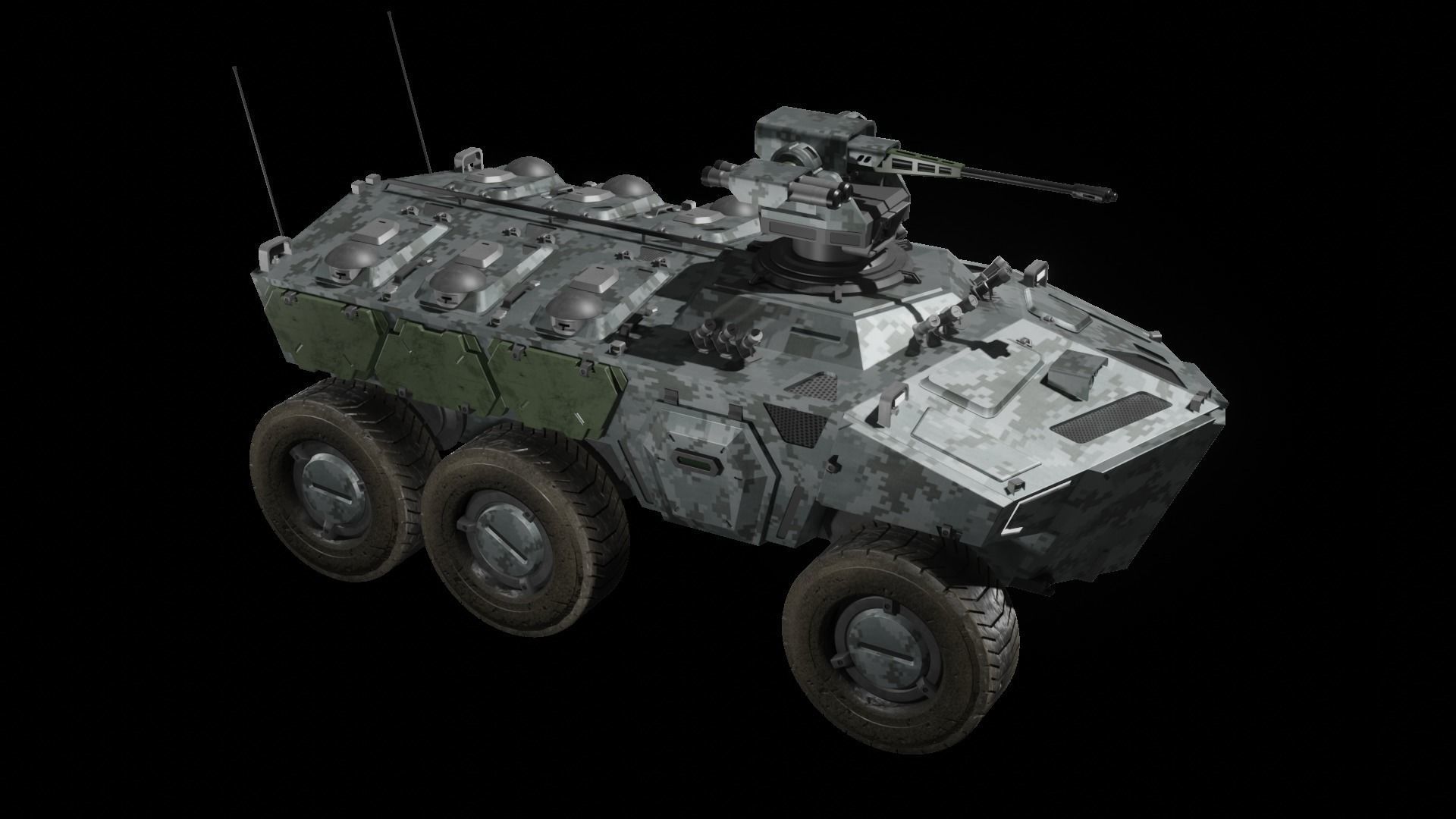Sci-fi APC Collection 3D model_14