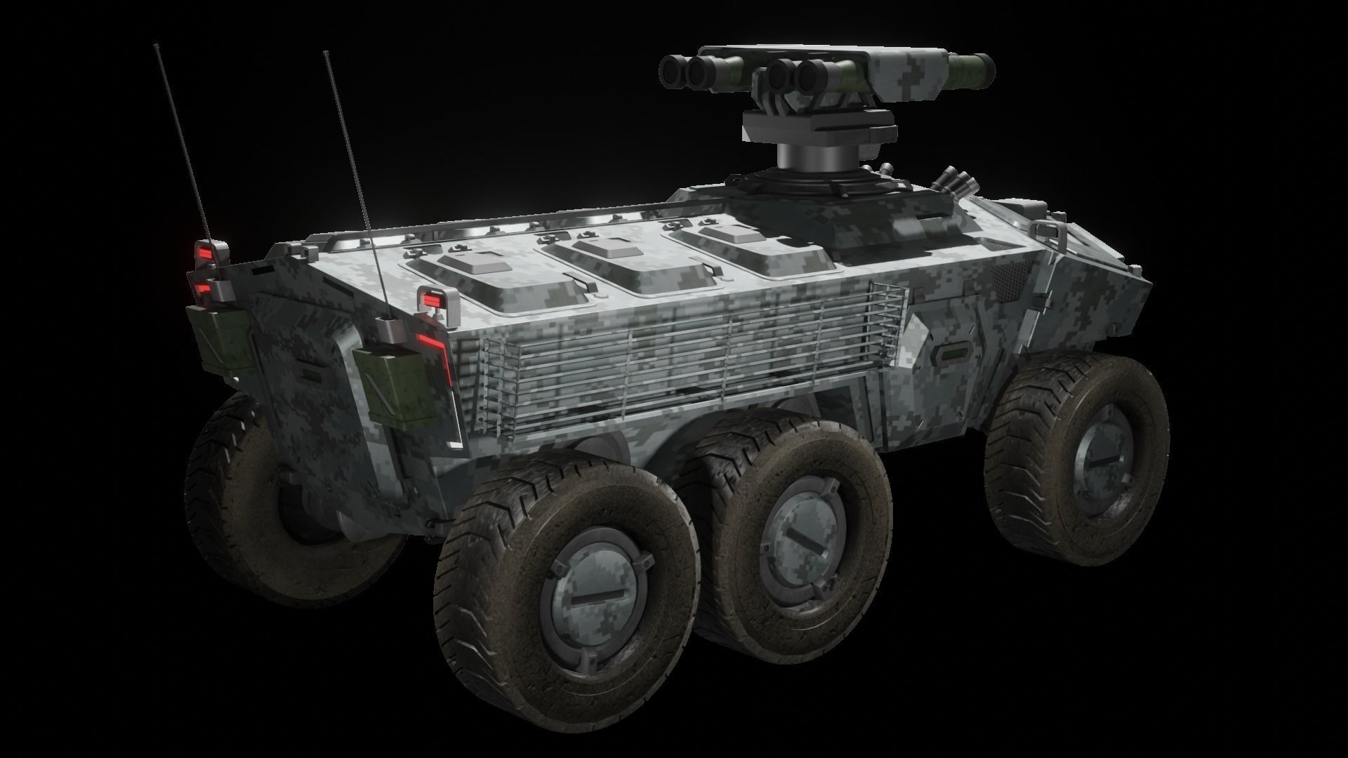 Sci-fi APC Collection 3D model_17