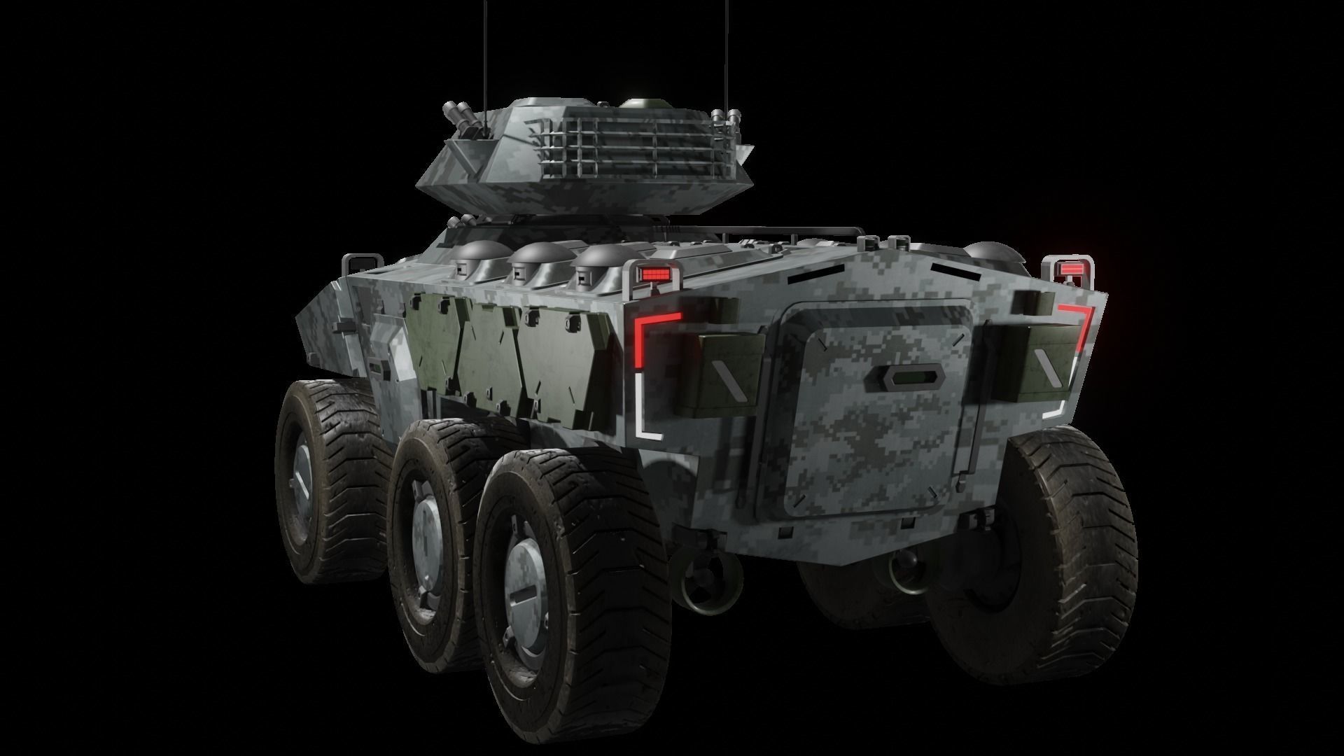 Sci-fi APC Collection 3D model_19