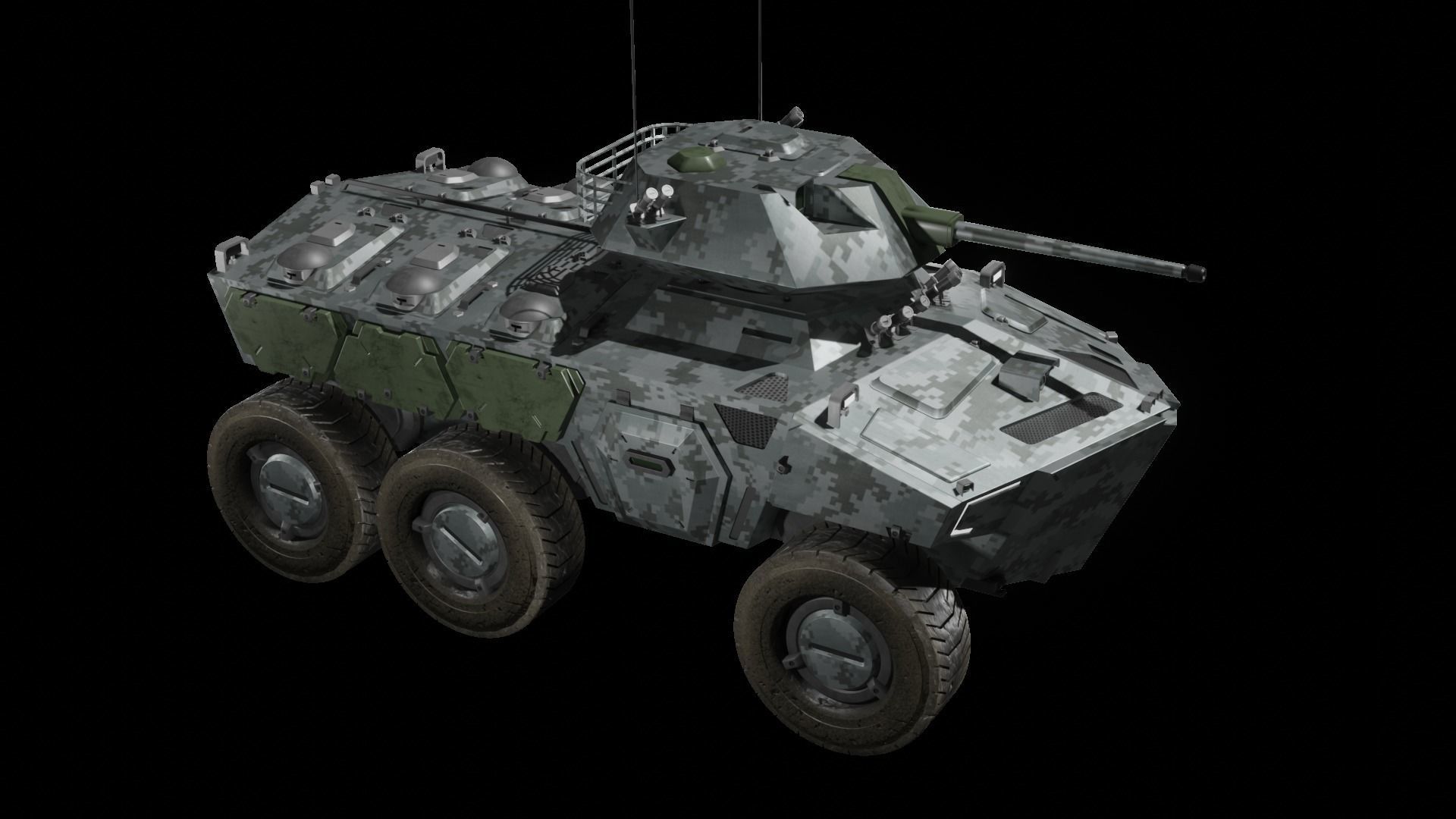 Sci-fi APC Collection 3D model_15